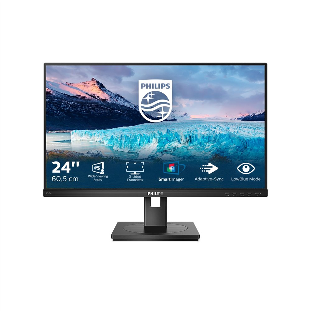 philips s line 242s1ae/00 led display 60,5 cm (23.8") 1920 x 1080 pixeles full hd negro