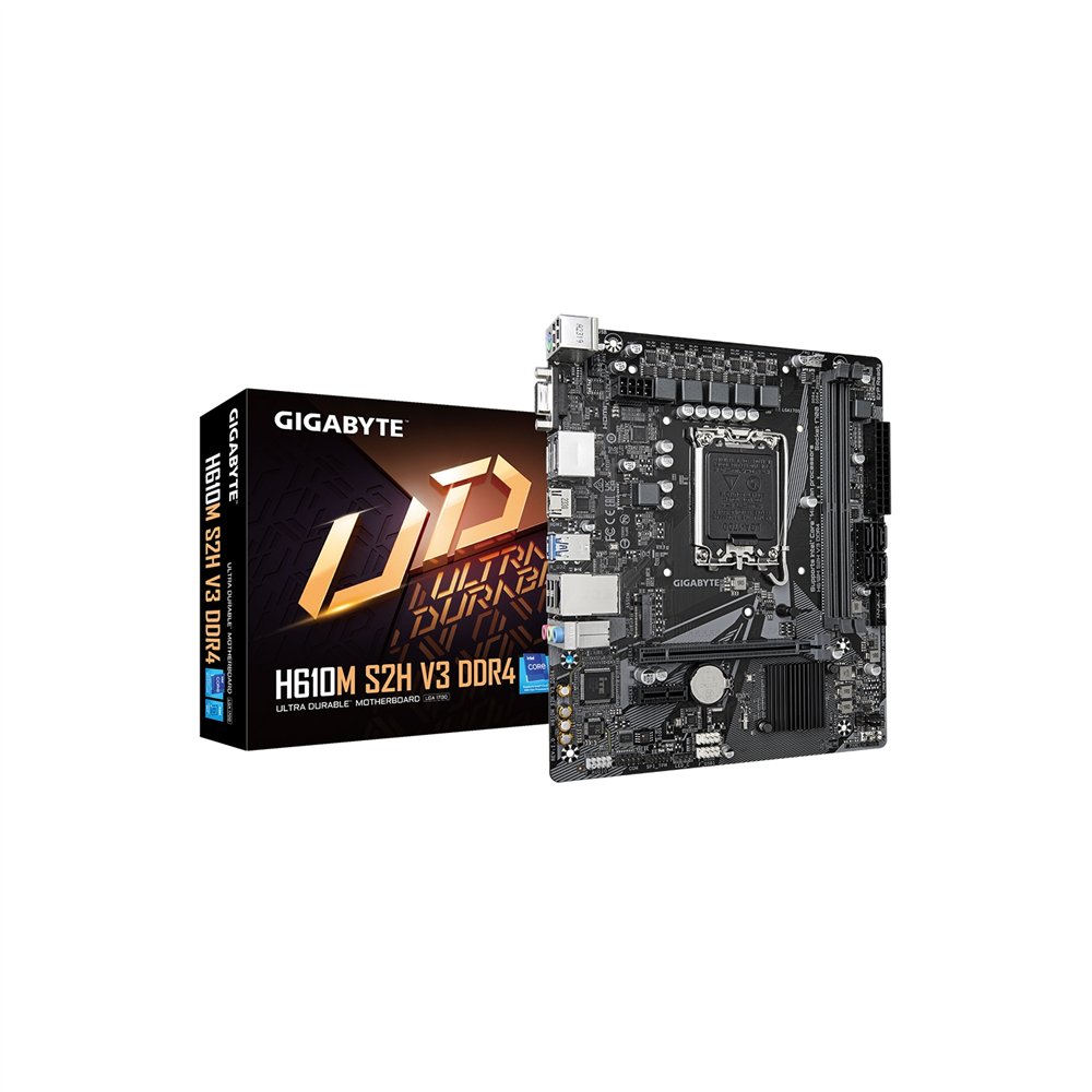 gigabyte h610m s2h v3 ddr4 placa base intel h610 express lga 1700 micro atx