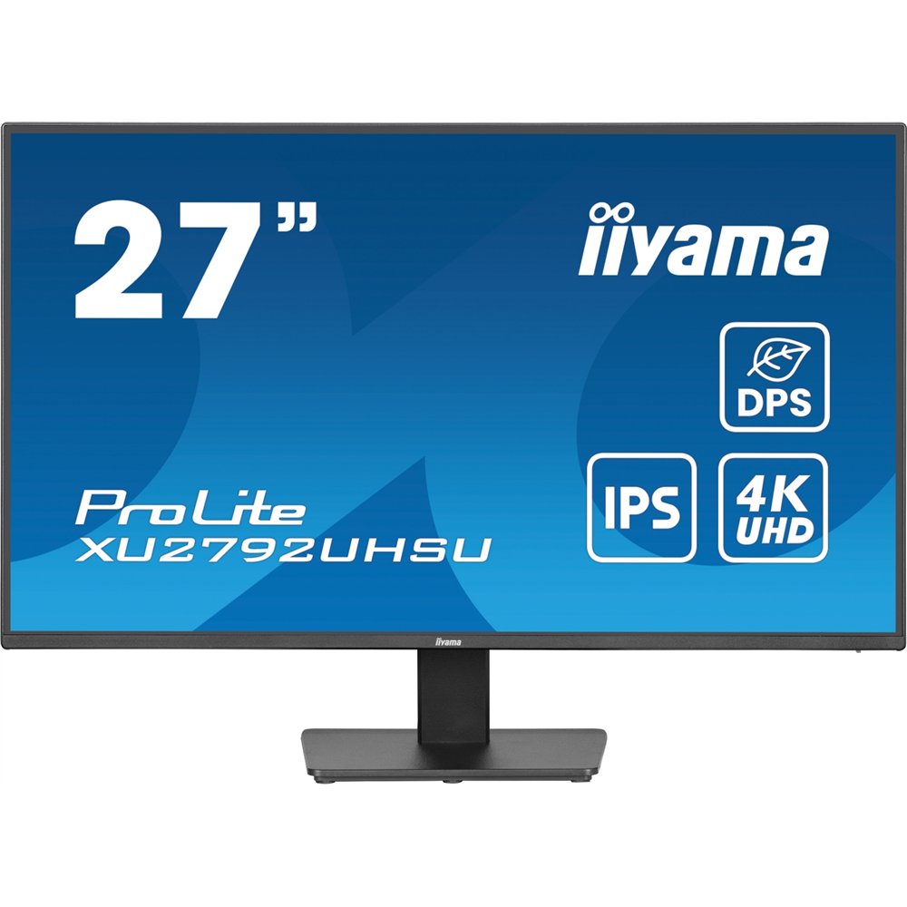 iiyama prolite xu2792uhsu-b6 pantalla para pc 68,6 cm (27") 3840 x 2160 pixeles 4k ultra hd led negro