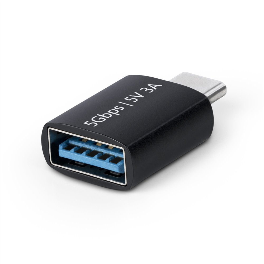 startech.com adaptador usb-c a usb-a - usb tipo c 5gbps - conversor usb tipo c a usb-a - usb-c macho a usb-a hembra - carcasa de