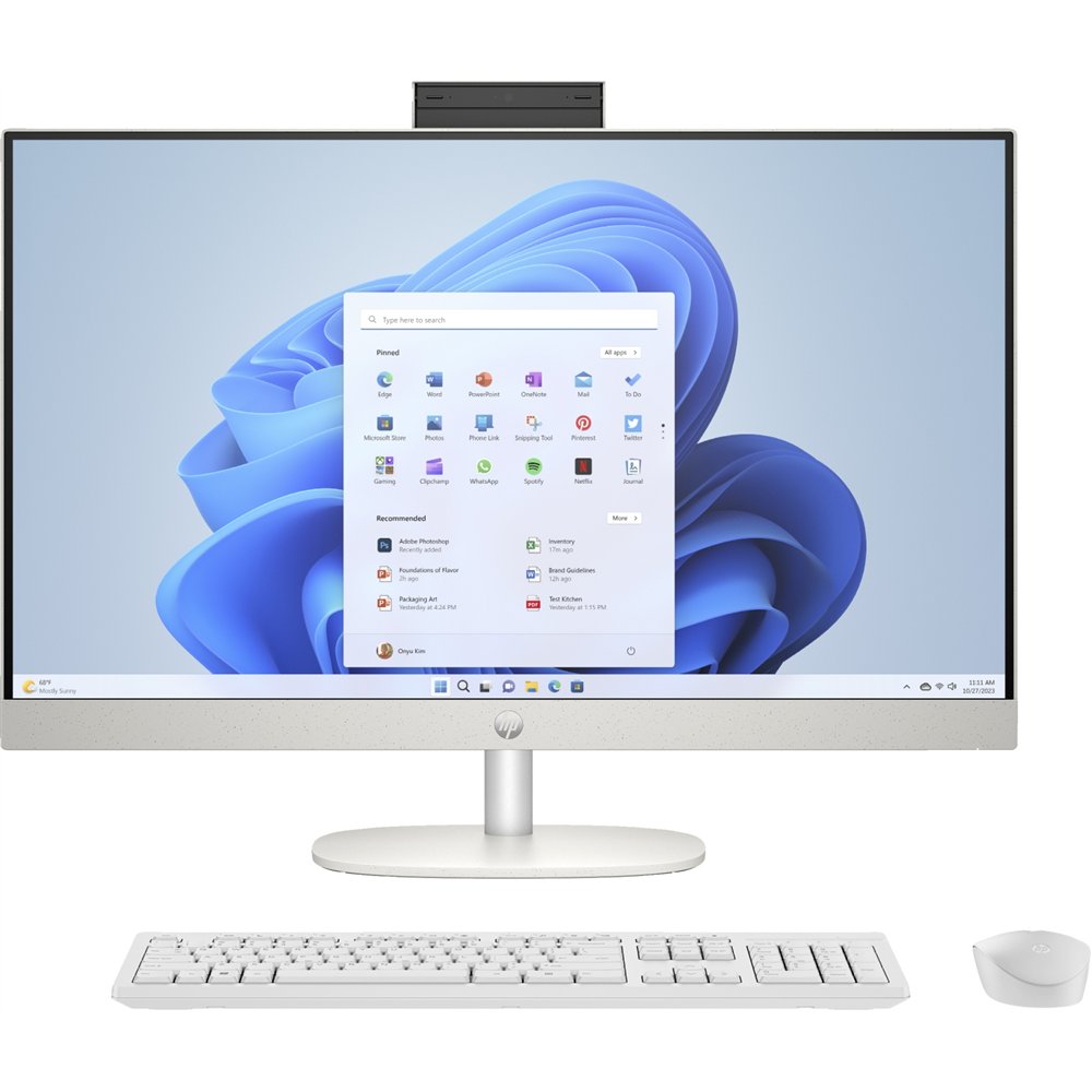 hp 27-cr0026ns amd ryzen™ 3 7320u 68,6 cm (27") 1920 x 1080 pixeles pc todo en uno 8 gb lpddr5-sdram 512 gb ssd windows 11 home 