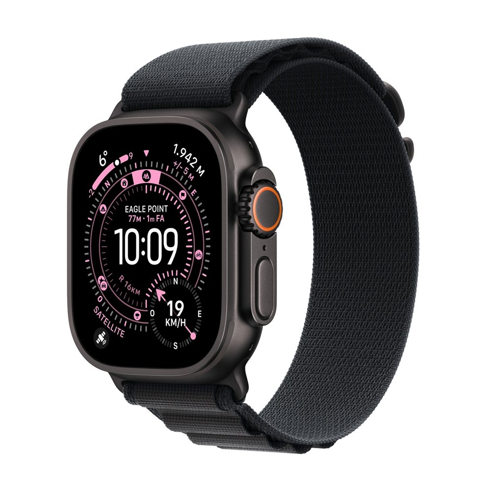 apple watch ultra 3 oled 49 mm digital 422 x 514 pixeles pantalla táctil 5g negro wifi gps (satélite)