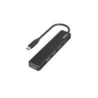 hama 00200117 base para portátil y replicador de puertos usb 2.0 negro