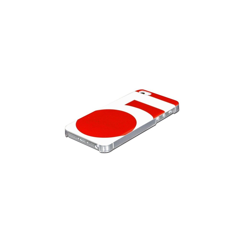 wazzabee wbsb-5s-rd carcasa para iphone 5 coleccion subkarma serie 5 blanco-rojo