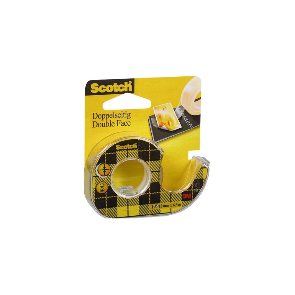 cinta adhesiva de doble cara en portarrollos scotch 3m 136d