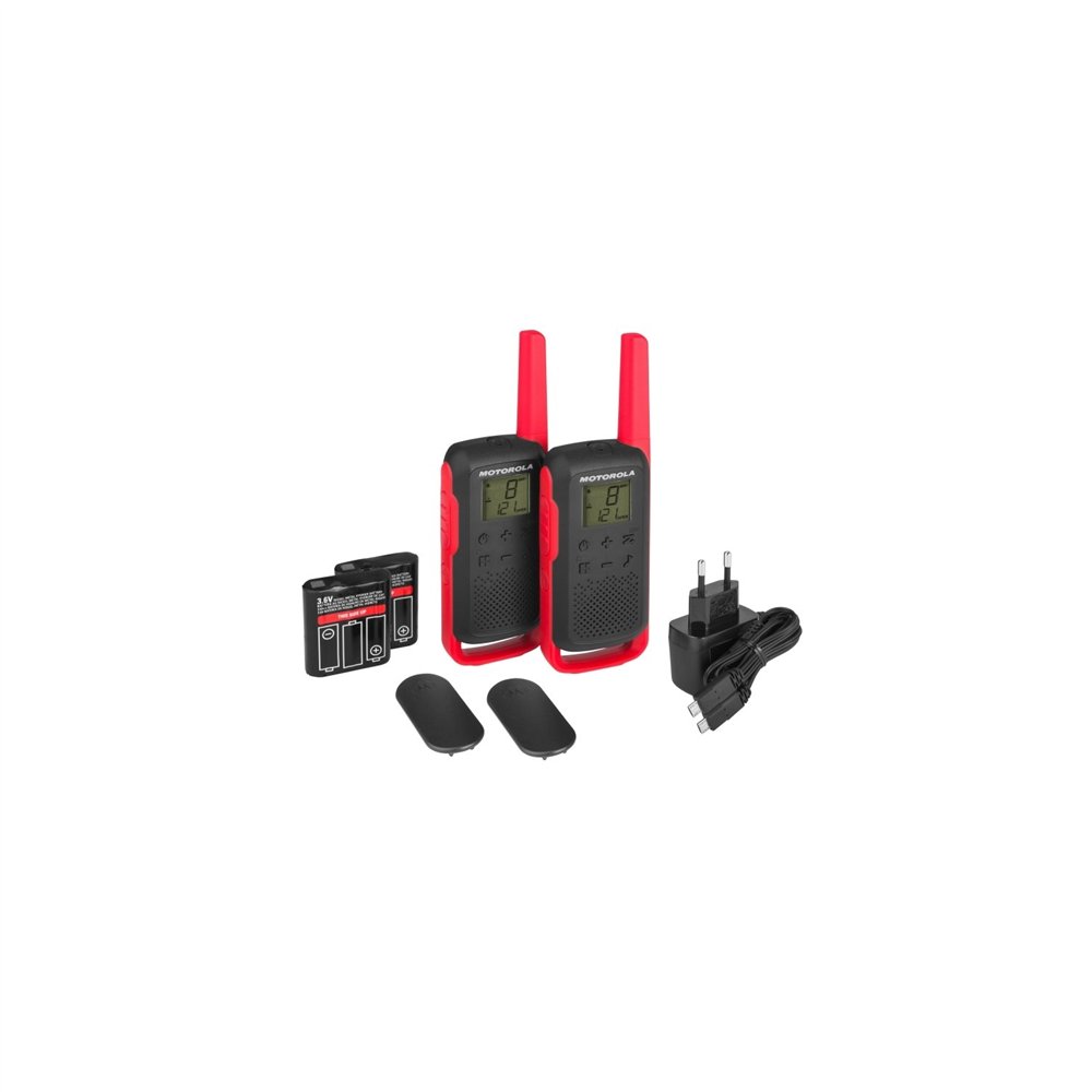 walkie-talkies motorola t62 8km 16ch rojo b6p00811rdrmaw