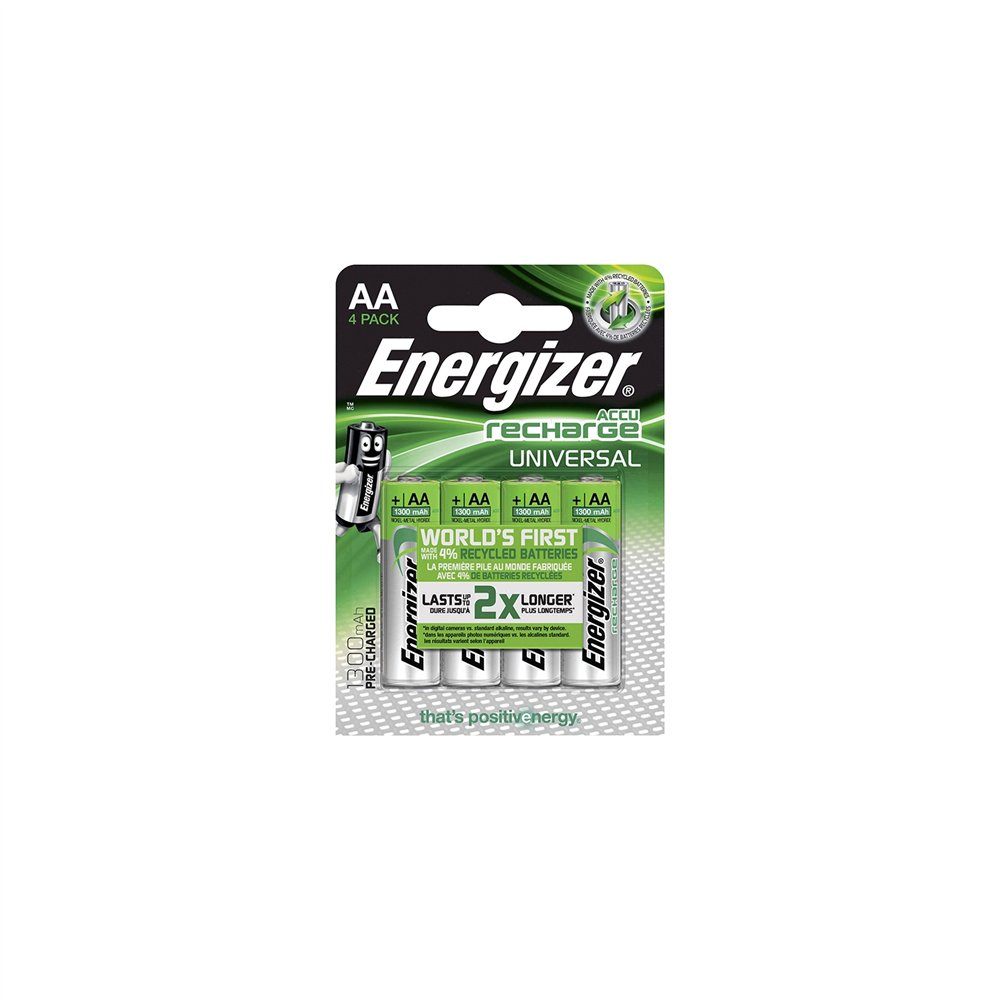 energizer universal pila recargable hr6 aa 1300mah blister 4