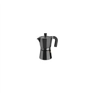 cafetera monix vitro noir capacidad 9 tazas aluminio con recubrimiento antiadherente mango ergonomico negro mate m640009