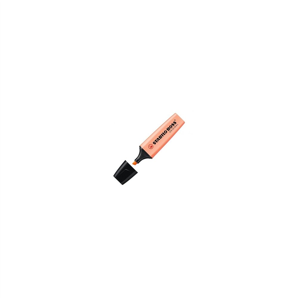 stabilo boss original marcador fluorescente punta biselada naranja melocoton 70/126