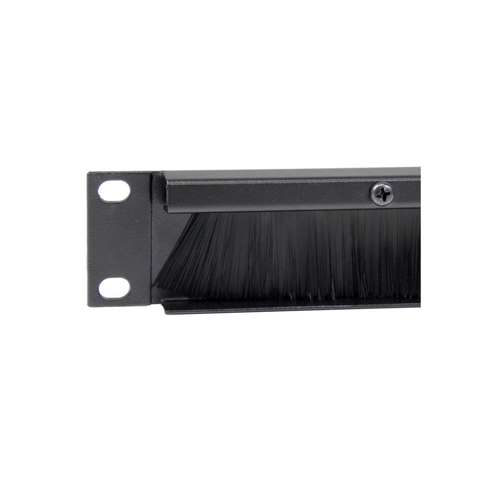 startech.com panel pasacables con cepillo para armario rack de servidores 1u - organizador de cableado de peine