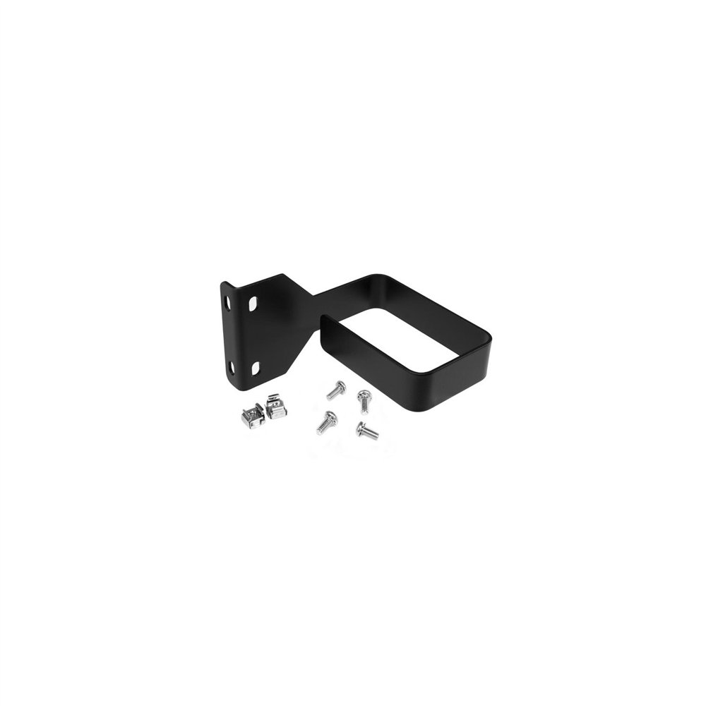 startech.com anilla pasacables en d multi-direccional para gestión de cableado en armarios racks - 6x10cm negro