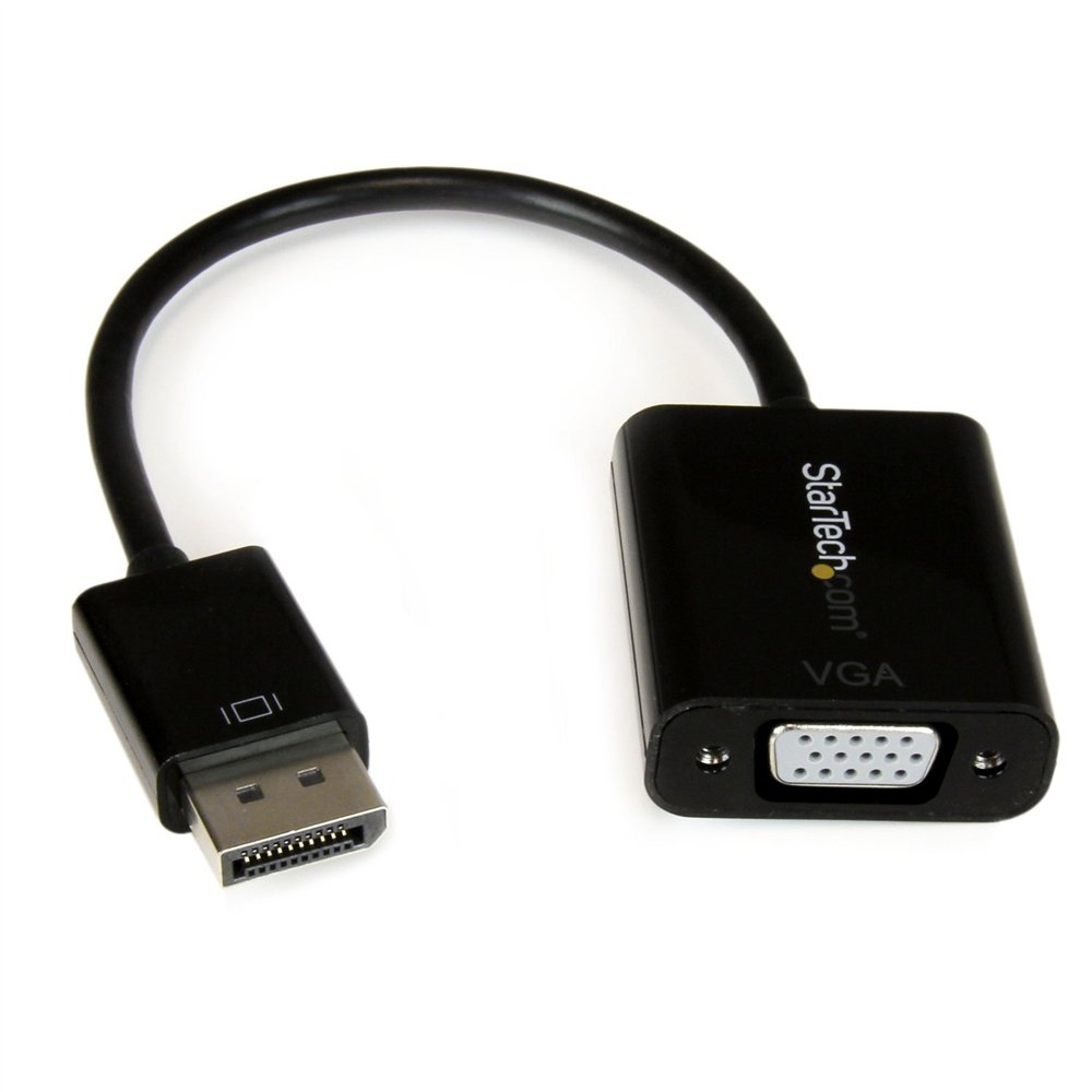 startech.com adaptador conversor displayport 1.2 a vga - convertidor dp a vga hd15 - 1920x1200 negro