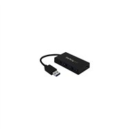 startech.com hub ladrón usb 3.0 de 4 puertos - concentrador de 3 puertos usb-a y 1 puerto usb-c - negro