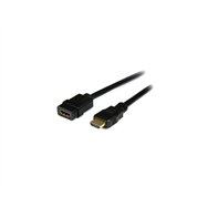 startech.com cable extensor hdmi ultra hd 4k x 2k de 2m - alargador macho a hembra - negro