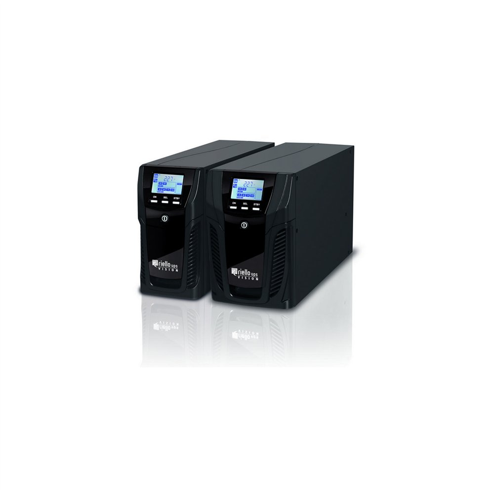 sai riello sistema de alimentacion ininterrumpida ups linea interactiva 800va 640w 4 salidas ac negro vst800