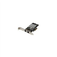 startech.com tarjeta adaptador de red pci express pci-e gigabit ethernet con 2 puertos rj45 chipset intel i350