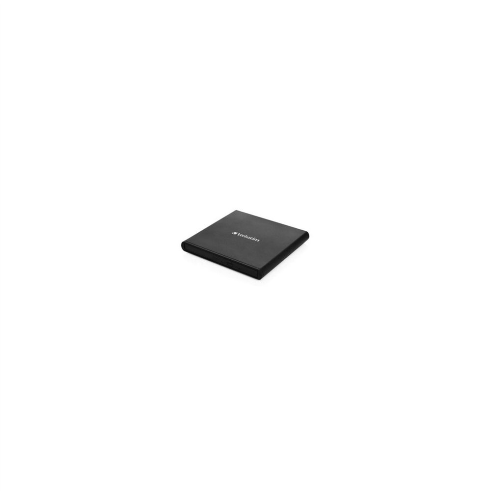 verbatim external slimline grabadora externa cd dvd doble capa cd 24x dvd 8x compatible mdisc usb 2.0 negro 53504