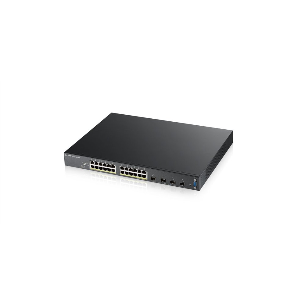 zyxel xgs2210-28hp gestionado l2 gigabit ethernet (10/100/1000) energí­a sobre ethernet (poe) 1u negro