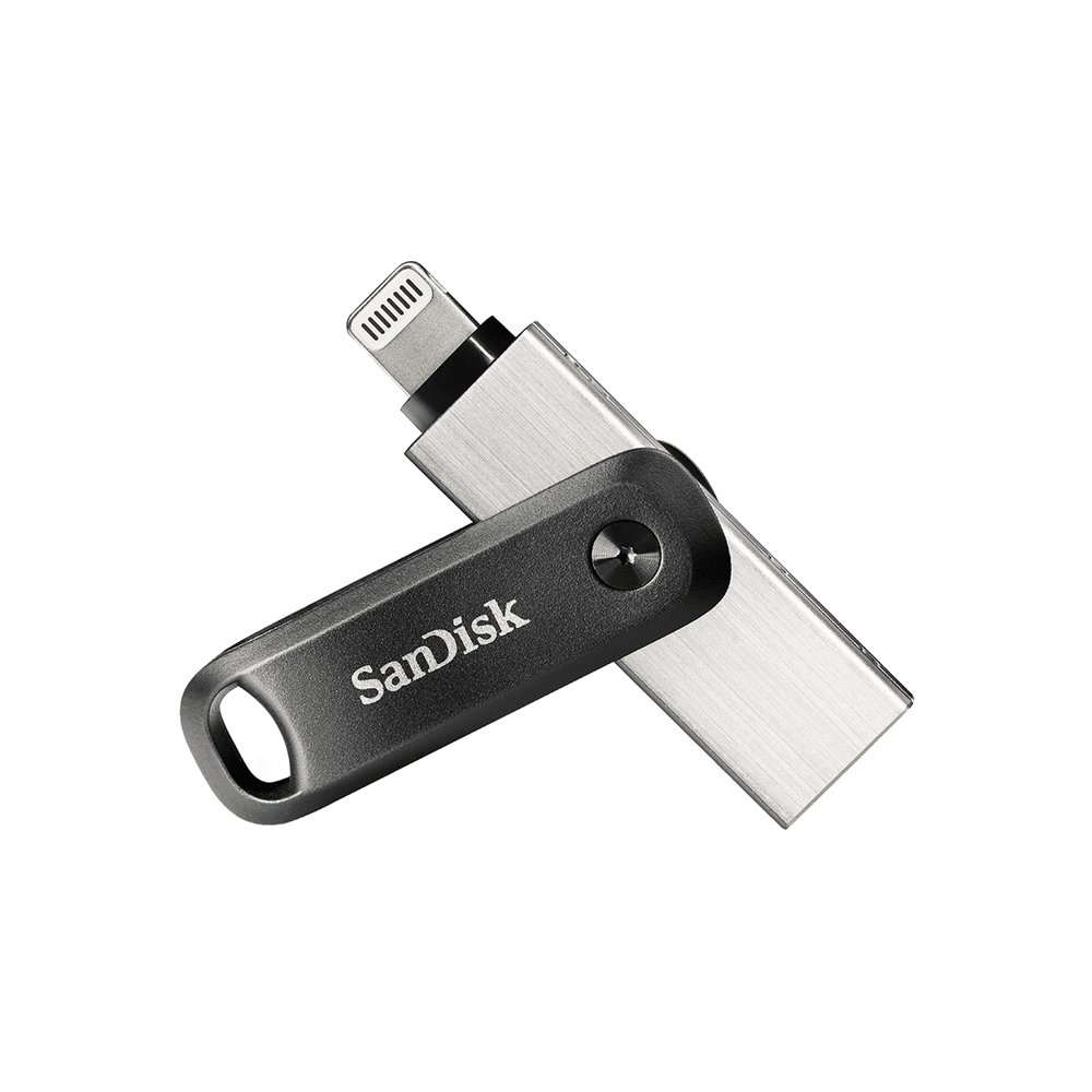sandisk ixpand pendrive flash 64gb usb tipo-a / lightning 3.2 gen 2 (3.1 gen 2) negro plata sdix60n-064g-gn6nn