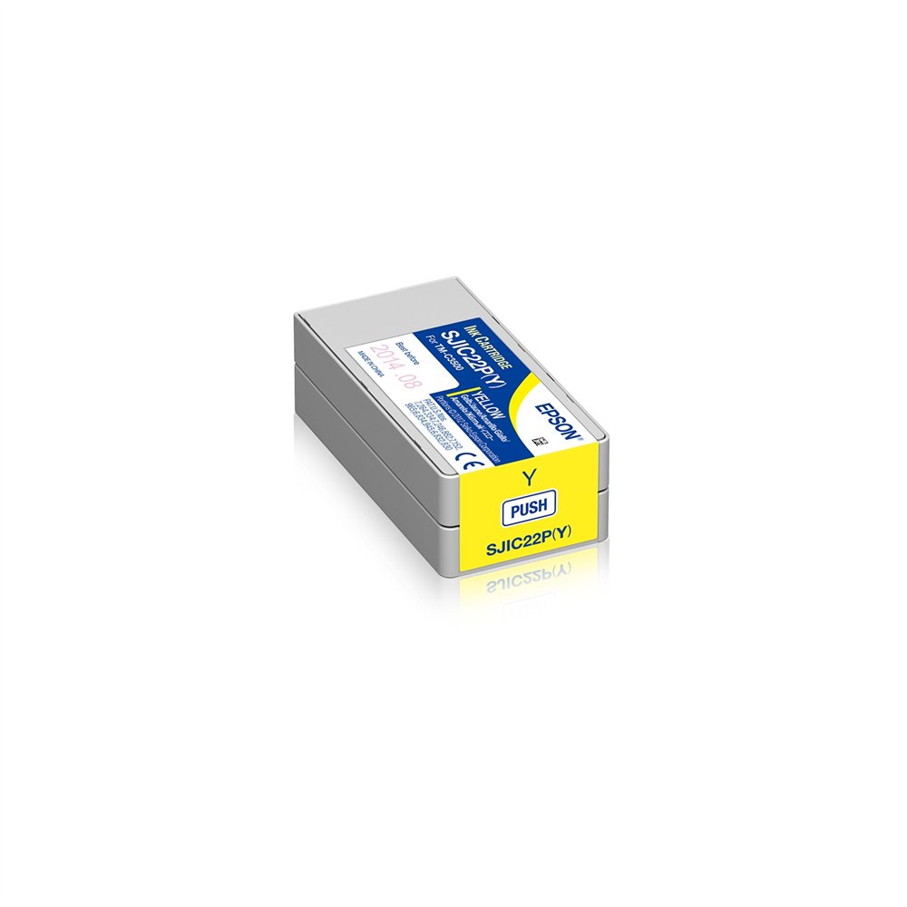 epson sjic22p y cartucho tinta para colorworks c3500 amarillo