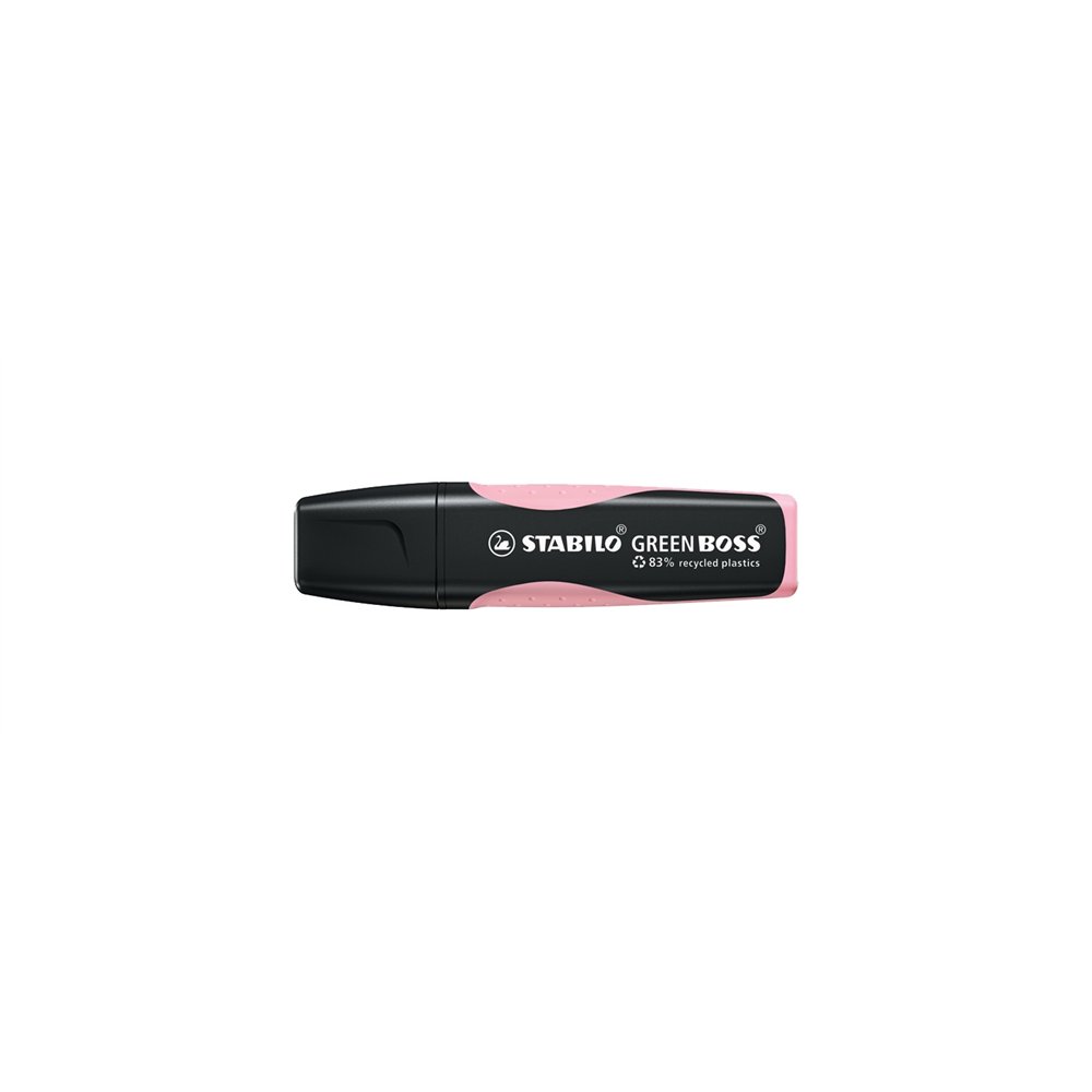 stabilo green boss pastel marcador punta de cincel rosa