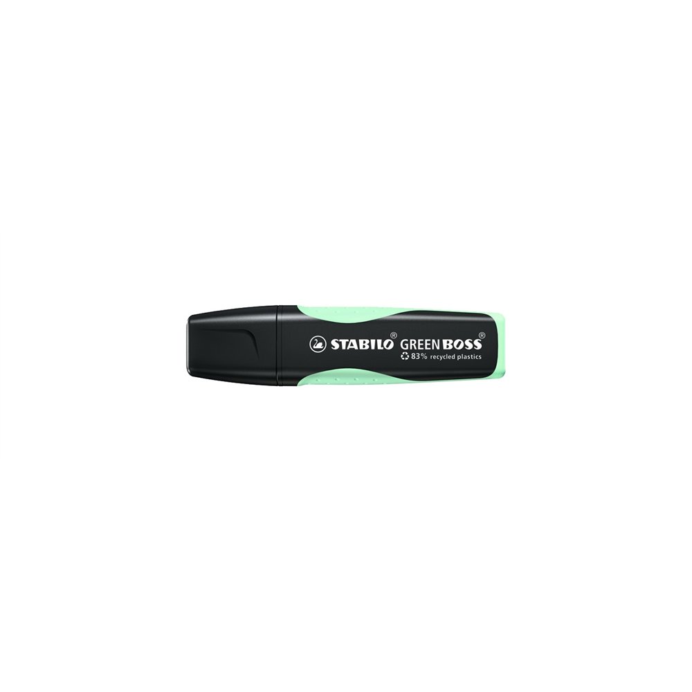 stabilo green boss pastel marcador punta de cincel menta