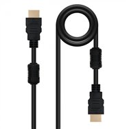 nanocable cable hdmi tipo a (estándar)  v1.4 (alta velocidad / hec) con ferrita 3 m negro