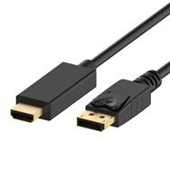 ewent ec1430 cable adaptador displayport macho a hdmi tipo-a estandar macho 1m negro