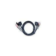 aten cable kvm dvi-d single link usb de 3 m