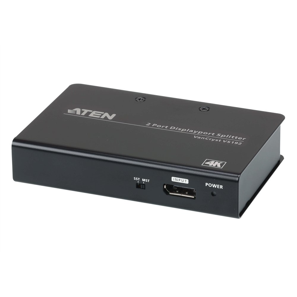 aten distribuidor displayport 4k de 2 puertos