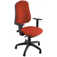 unisit silla administrativa contacto permanente simpel roja reposabrazos ajustables