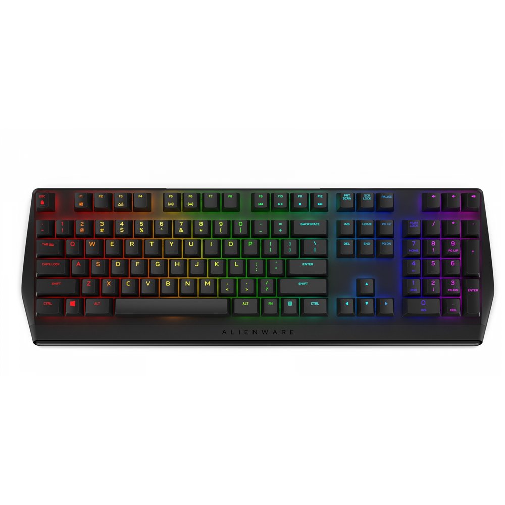 alienware aw410k teclado usb qzerty internacional de ee.uu. negro
