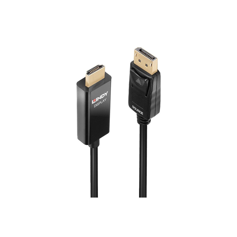 lindy 40926 adaptador de cable de ví­deo 2 m displayport hdmi tipo a (estándar) negro