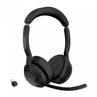 jabra evolve2 55 auriculares inalámbrico diadema oficina/centro de llamadas bluetooth base de carga negro