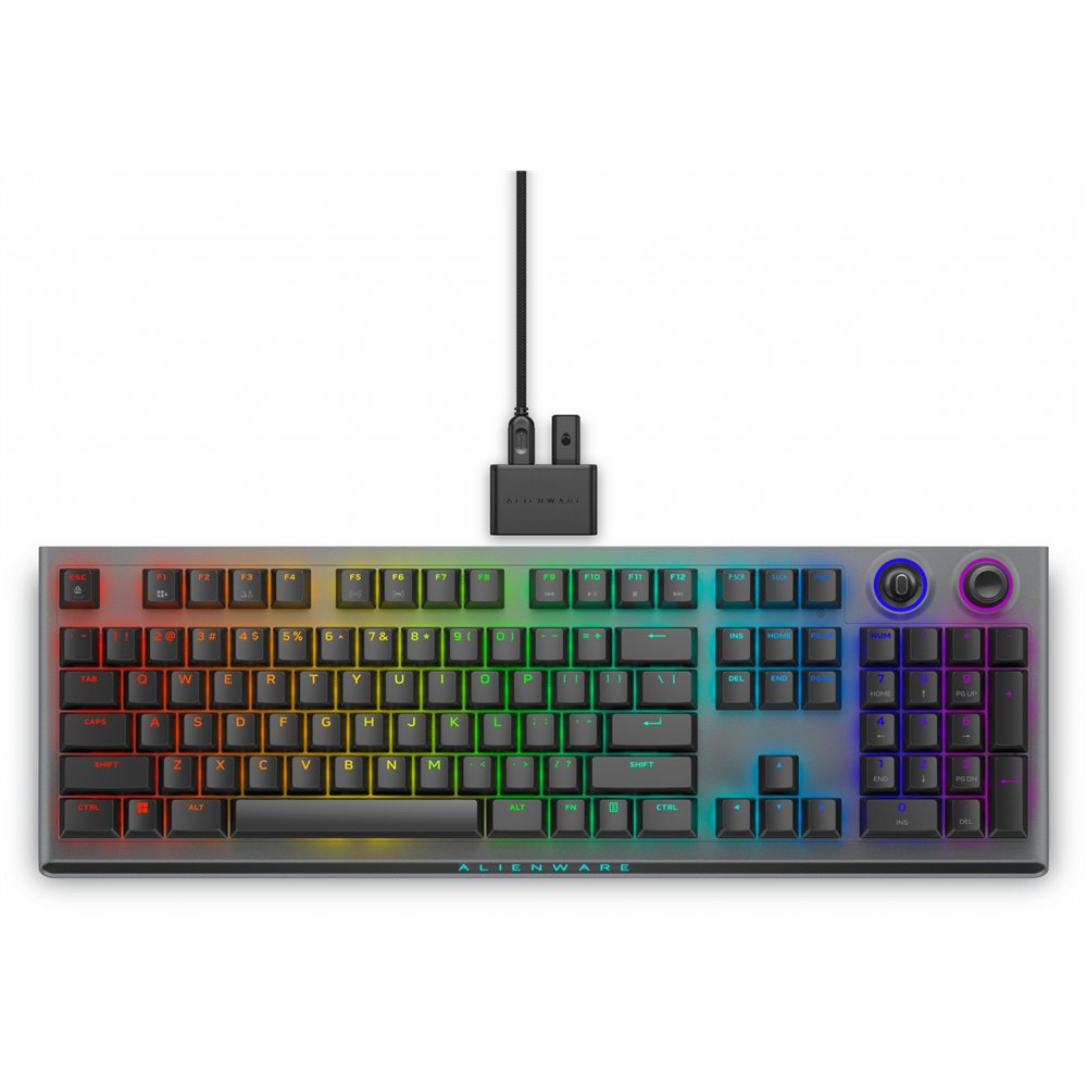 alienware aw920k teclado rf inalámbrico gris