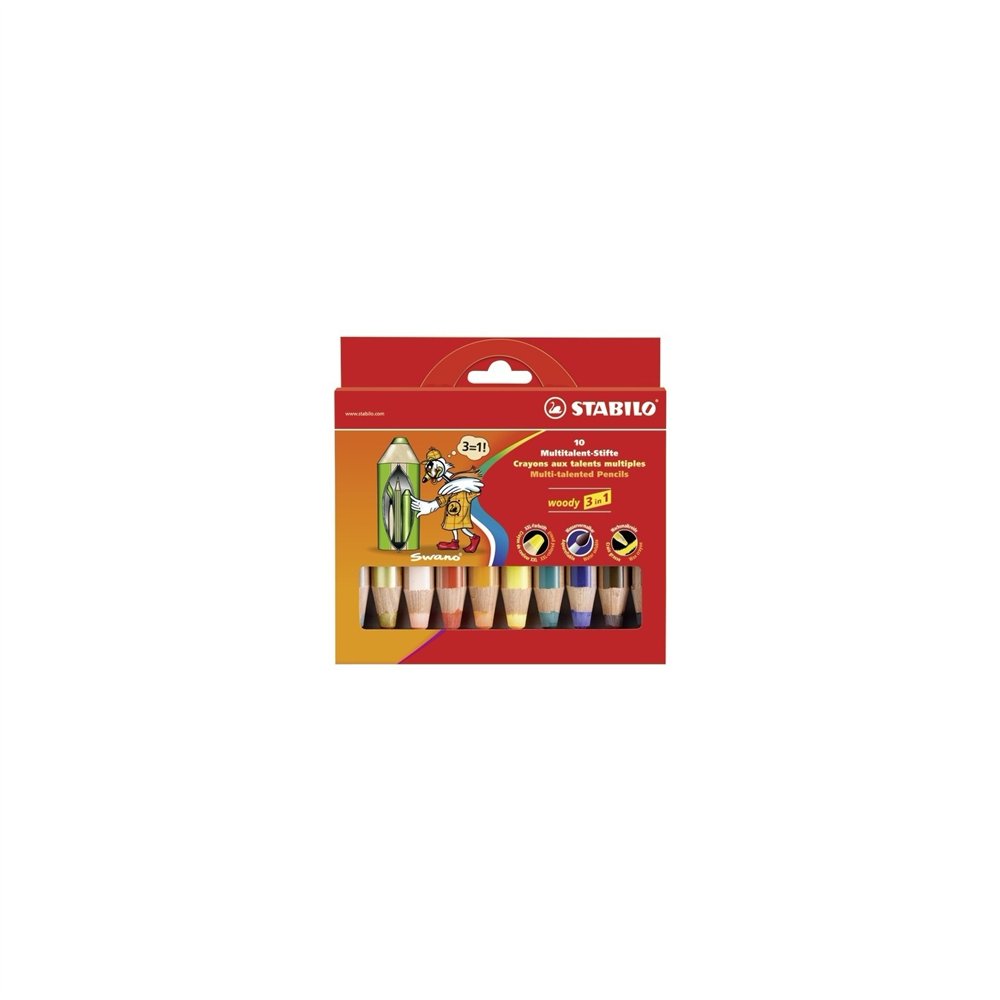 stabilo woody 3 in 1 multi 10 pieza(s)