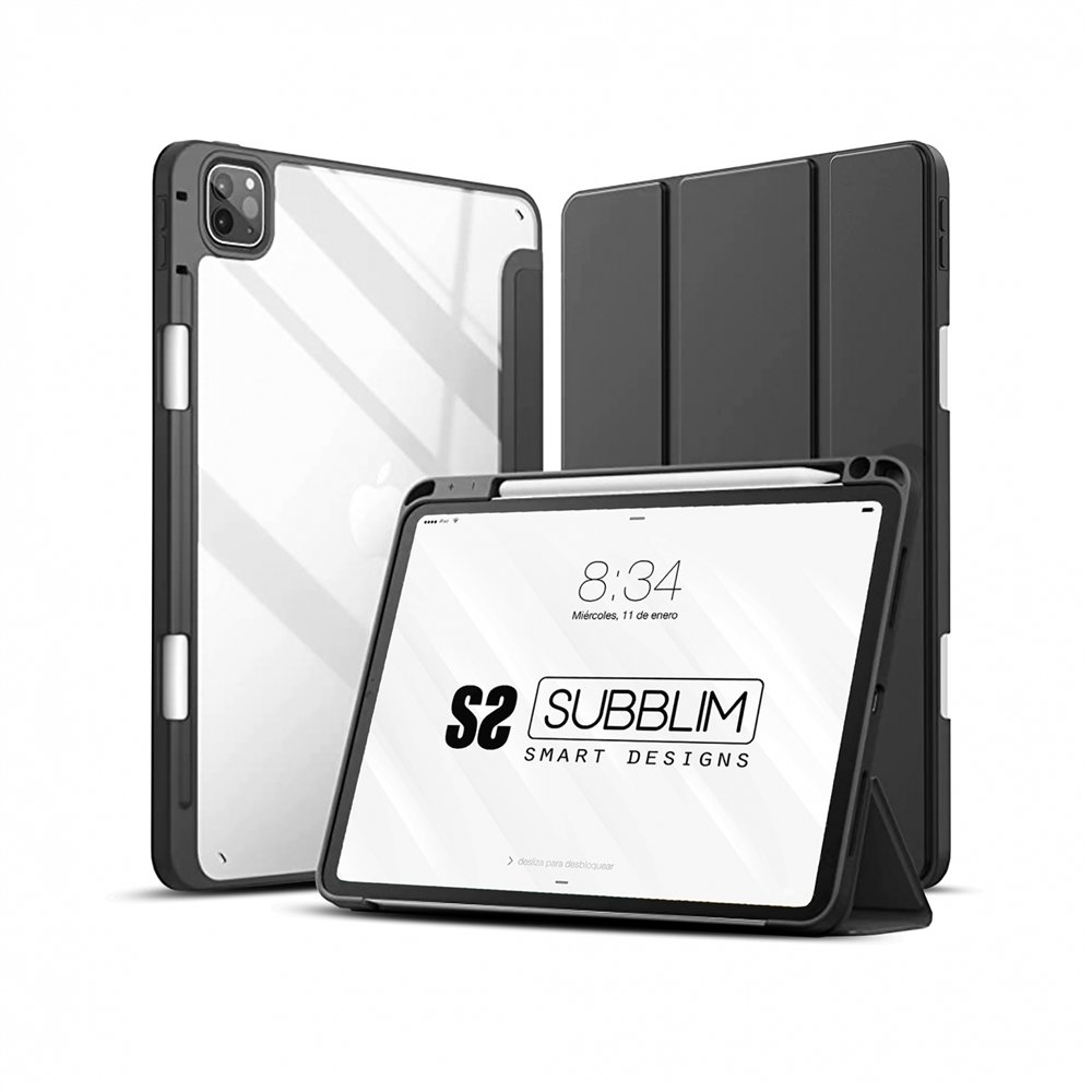subblim funda tablet clear shock case ipad pro 12,9" 2022/2021/2020