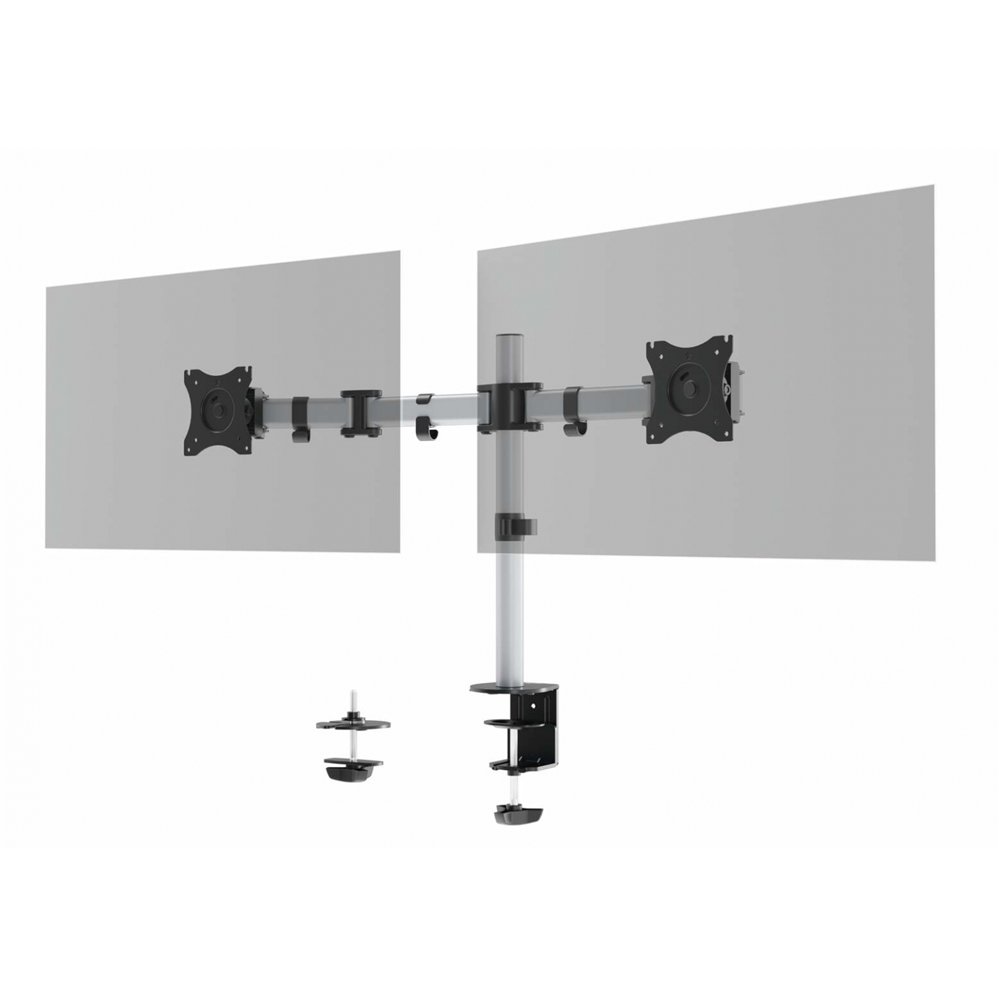 durable 509523 soporte para monitor 68,6 cm (27") plata pared