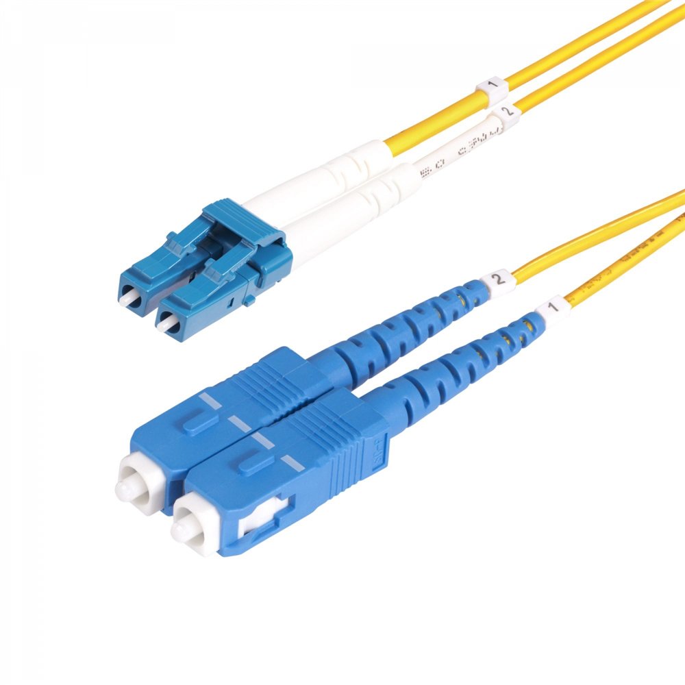 startech.com cable de fibra í“ptica lc a sc (upc) os2 monomodo 9/125âµm 10g lszh dúplex de 3m - low insertion loss - resistente 