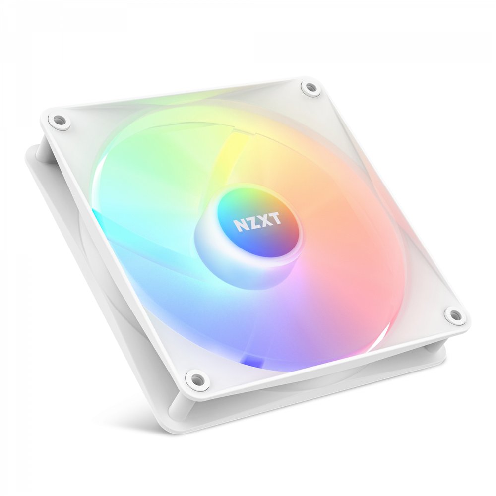 nzxt f140 rgb core carcasa del ordenador ventilador 14 cm blanco 1 pieza(s)