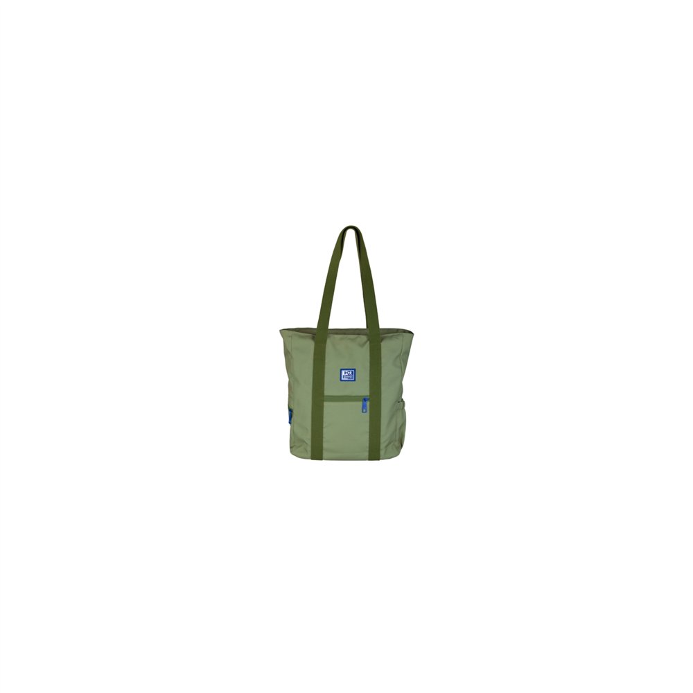 oxford b-ready tote bag poliester reciclado rpet - asa larga para bandolera - color verde