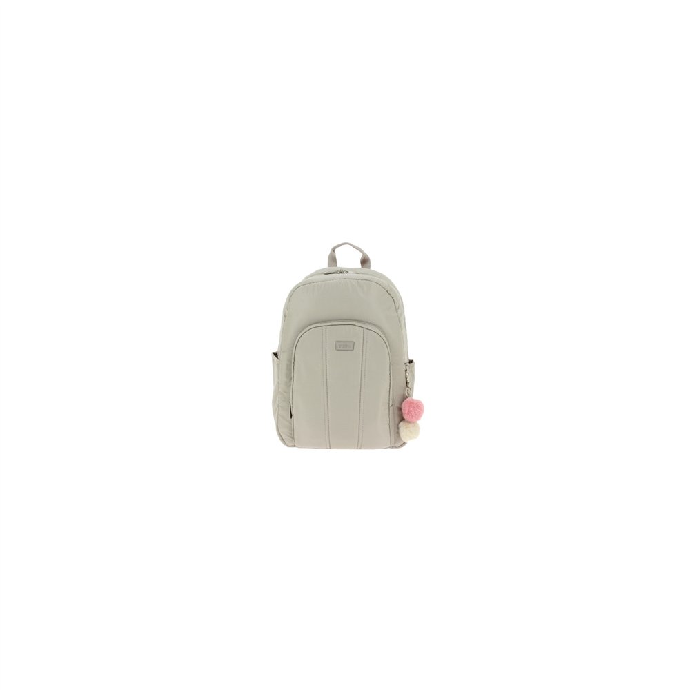 mochila arlet beige para portatil 14" totto ma04arl001-22100-t11