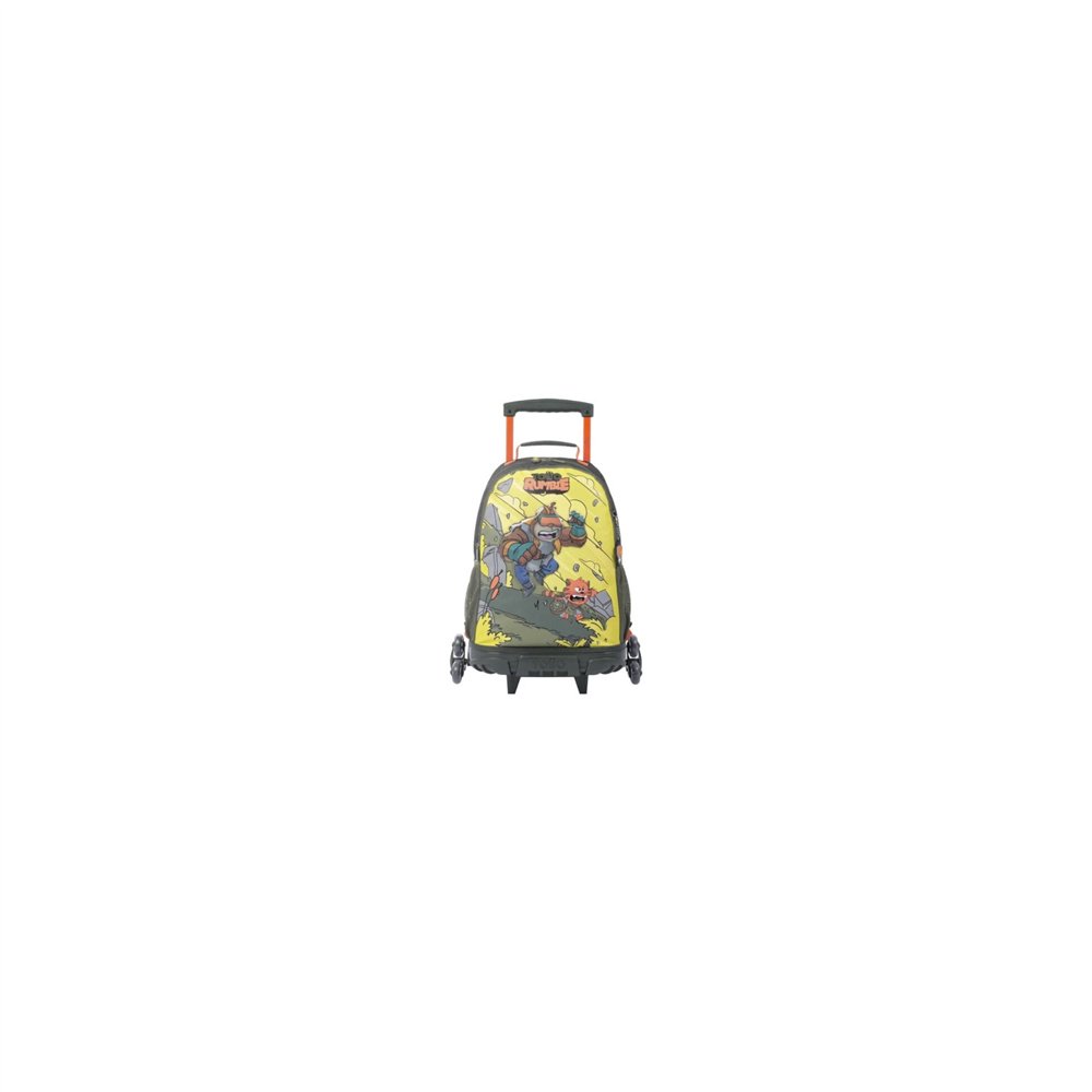 mochila escolar con ruedas grande de cartoons totto mj03bwm003-2310-4djl