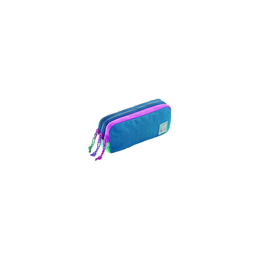 portatodos triple rectangular reciclado rider purple miquelrius mr19345