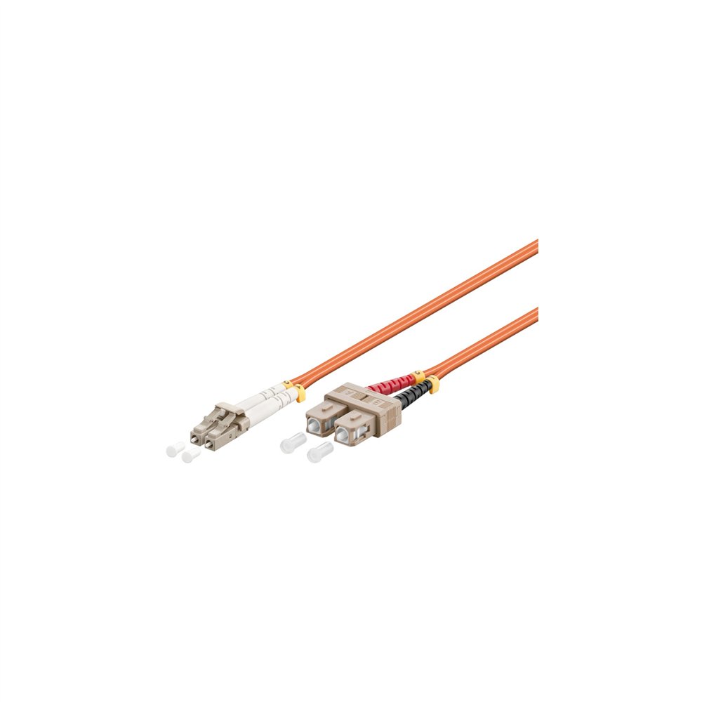 wp wpc-fp1-6lcsc-100 cable de fibra óptica e infiniband 10 m lc sc naranja