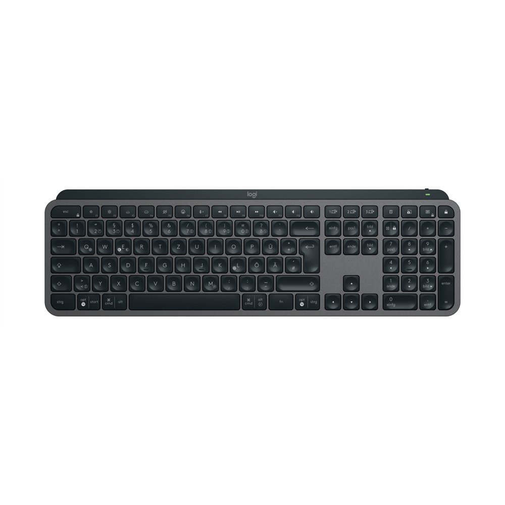 logitech mx keys s teclado universal rf wireless + bluetooth qwertz alemán grafito