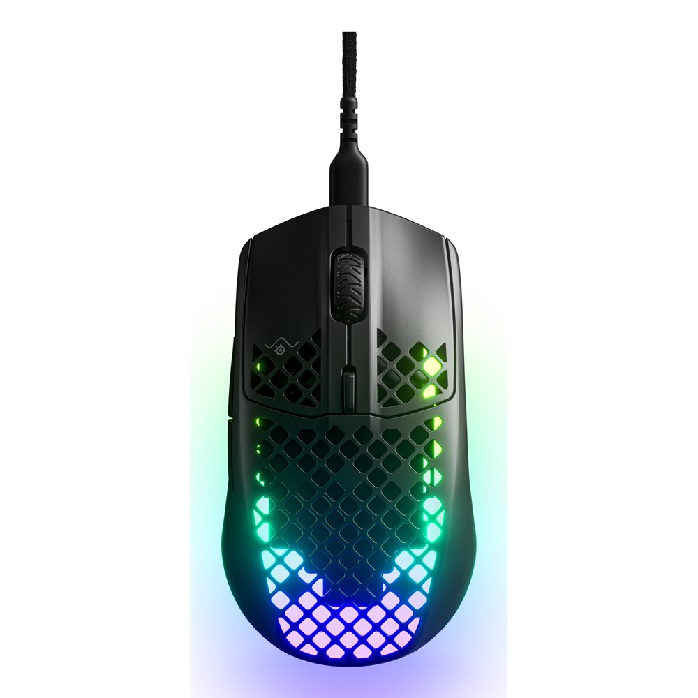steelseries aerox 3 ratón juego mano derecha usb tipo c óptico 8500 dpi