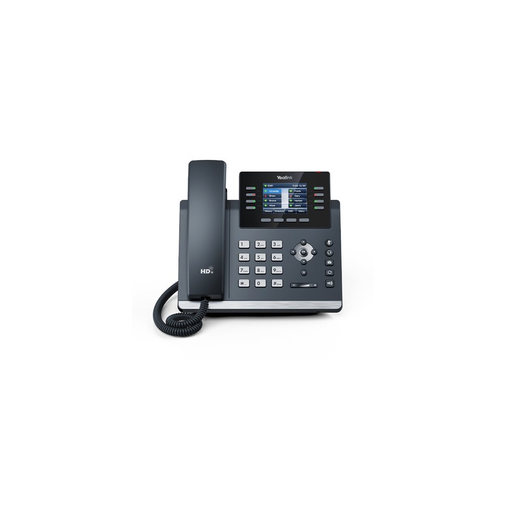yealink sip-t44u teléfono ip gris 8 líneas lcd wifi