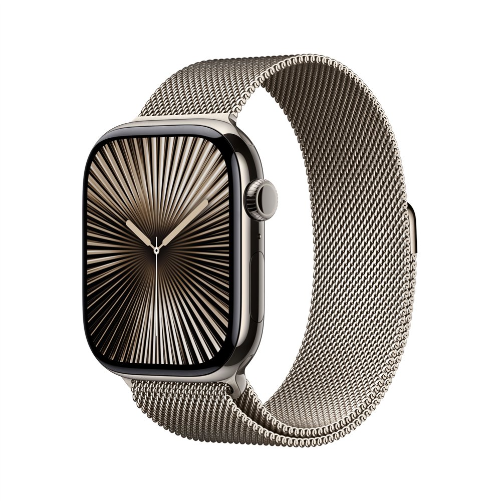 apple watch series 10 oled 46 mm digital 416 x 496 pixeles pantalla táctil 4g titanio wifi gps (satélite)