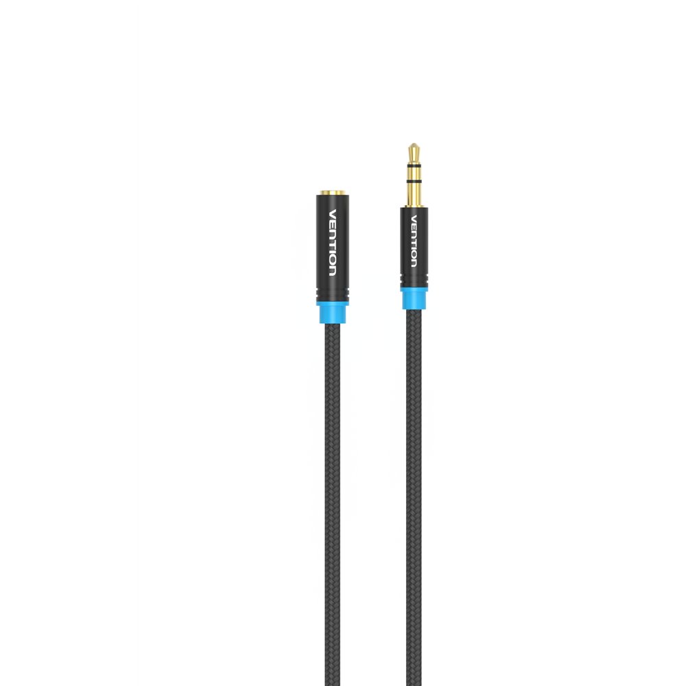 vention cable estéreo vab-b06-b150-m/ jack 3.5 macho - jack 3.5 hembra/ 1.5m/ negro
